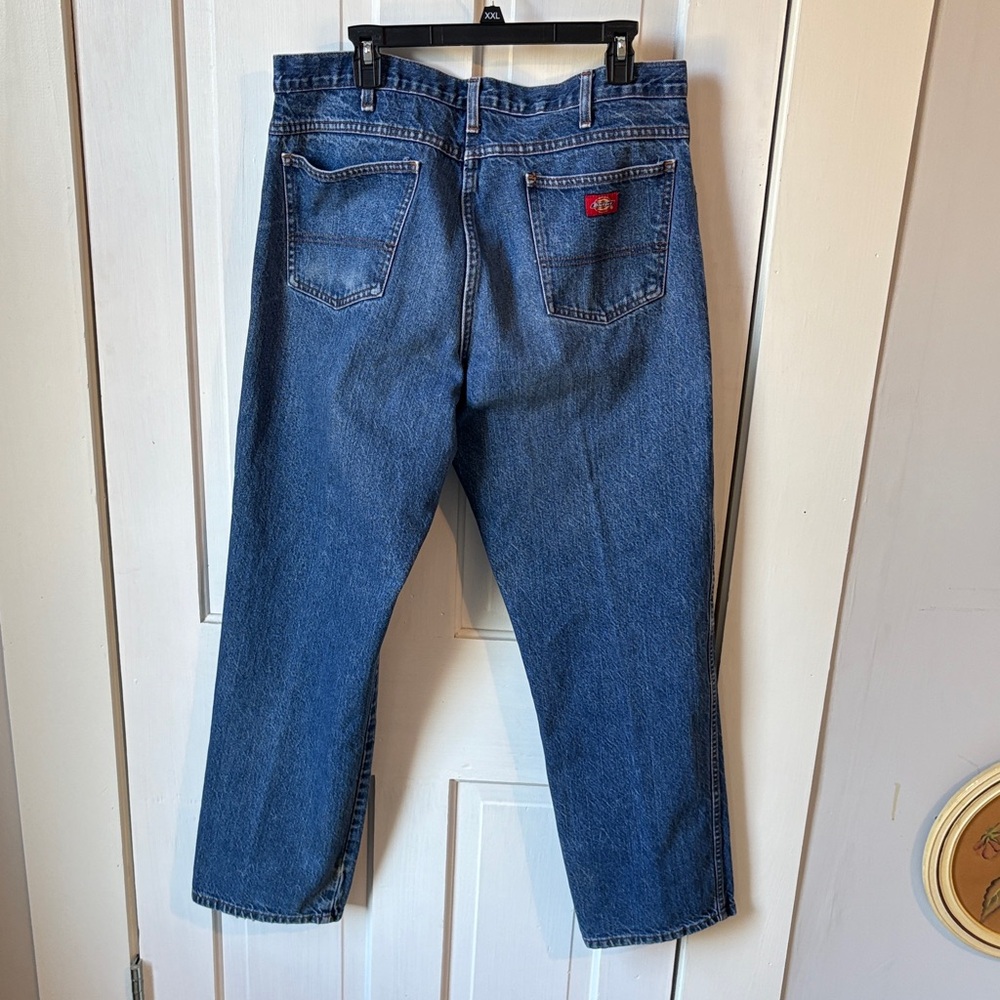 Dickies Men's Relaxed Blue Jeans - Picture 3 of 7